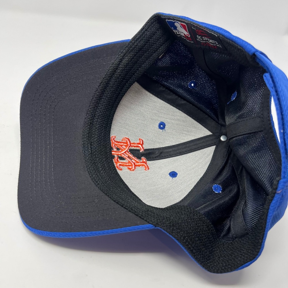 New York Mets MLB Baseball Hat OC Sports Blue Orange OSFM Adjustable Mesh Cap - Picture 7 of 7